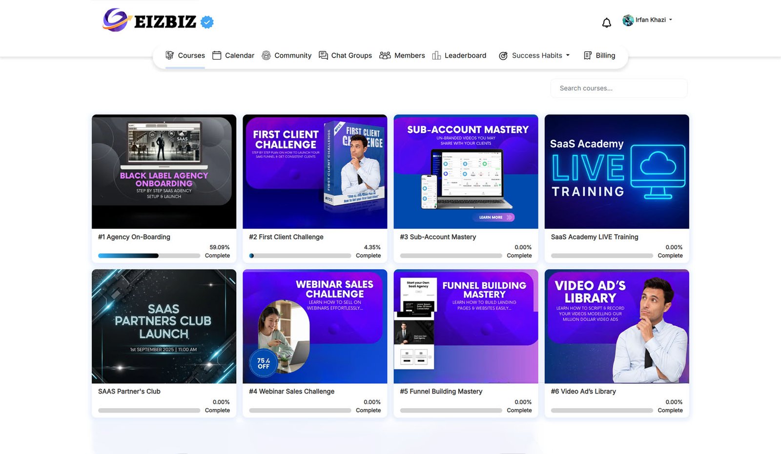 Student portal eizbiz